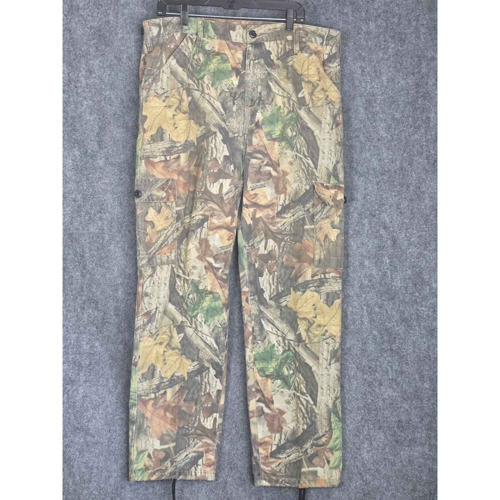 Walls Advantage Camo Cargo Pants Mens Size Large Regular Hunting Outdoors Casual