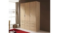 Kleiderschrank DrehtüRenschrank Schlafzimmerschrank Aalen Eiche Sonoma 136 Cm