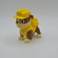RUBBLE Nickelodeon PAW PATROL Nick Jr Dog PVC TOY Playset Figure 1 1/2" FIGURINE