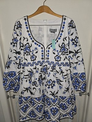 Anthropologie Plus Sweetheart Embroidered Mini Dress 18W New $248 Wedding Vacay | eBay Anthropologie Plus Sweetheart Embroidered Mini Dress 18W New $248 Wedding Vacay | eBay