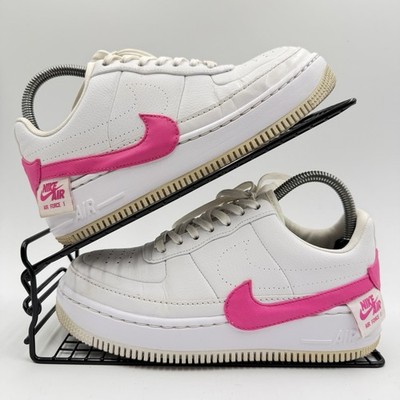 Nike Air Force 1 Jester XX Weiß Rosa Turnschuhe Größe UK 5 Damen A01220-105