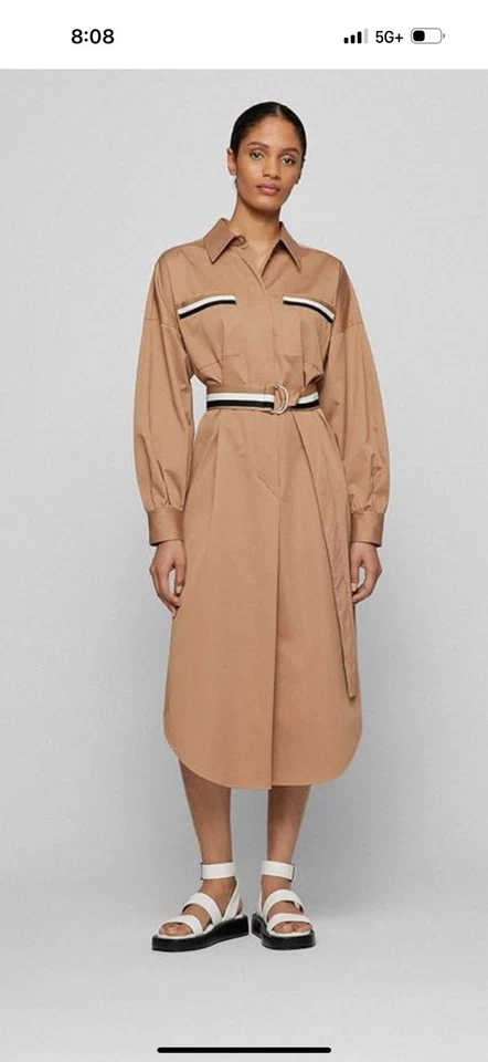 Sandalias de plataforma de gladiador de cuero con tiras escarlata Hugo Boss talla 10 (40) Foto 3 de 4