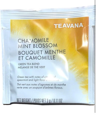 Starbucks Teavana Tea Sachets Chamomile Mint Blossom Herbal 118 Sachets2026-2027
