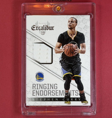Stephen Curry Panini 2014-15 Excalibur Ringing Endorsements Patch #4 GSW