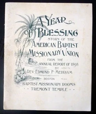 1898 American Baptist Missionary Annual Report China Assam Burma India Africa