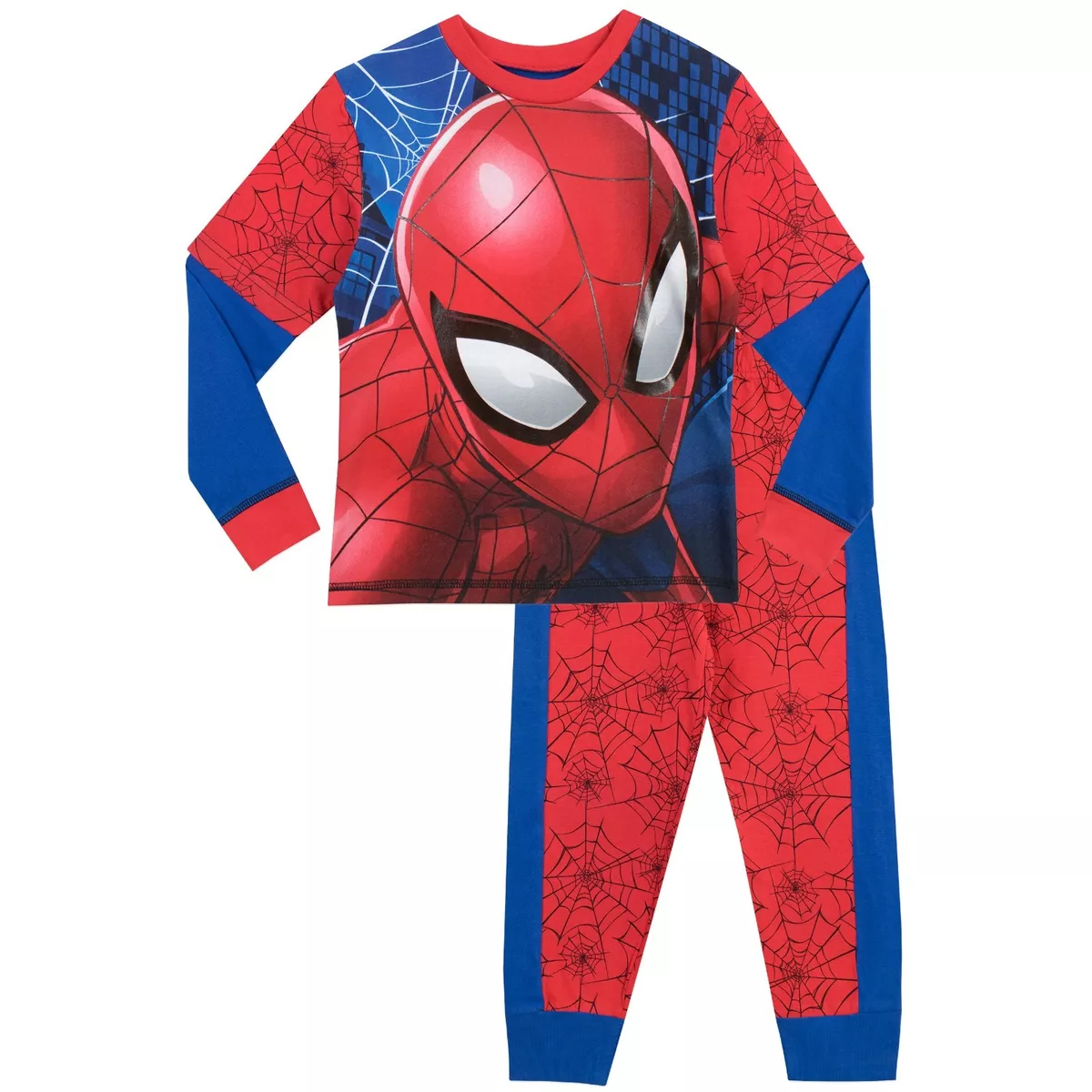 Spiderman Pyjamas Kids Toddler Boys 2 3 4 5 6 7 8 9 10 11 12 Years PJs Set  Red