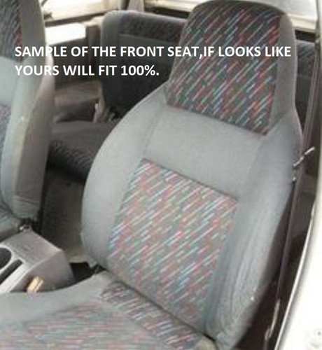 1989-1998 Geo tracker Seat upholstery covers kit (BT RED Front and Rear set) - Foto 6 di 6