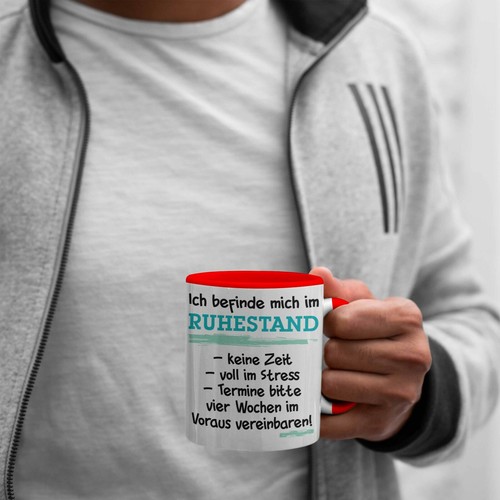 Trendation - Ruhestand Tasse Geschenk Rentner Geschenkidee Rentnerin Spruch Mann - Bild 25 von 49