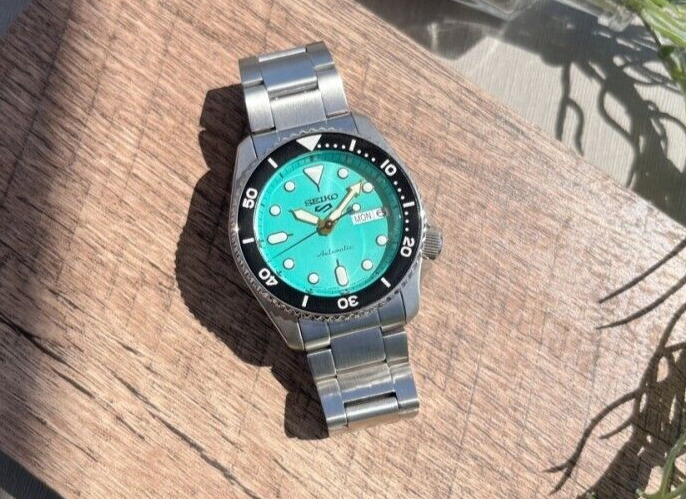 Seiko 5 sports SKX sports 38mm SBSA229 men's watch mechanical Green Japan  NEW