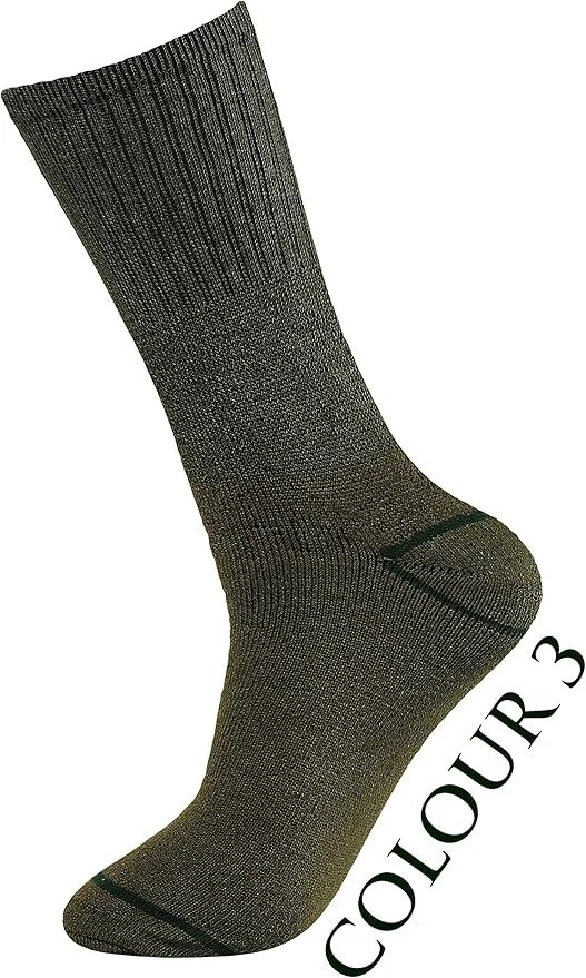 12 Pair Mens Military Army Socks Combat Patrol Thermal Boots Work Sock Size 6-11 - Image 4 of 4