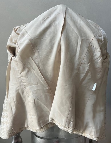 Abrigo Chaqueta Blazer Tweed Houndstooth Retro Vintage Años 90 Clásico Carrera S - Imagen 5 de 5