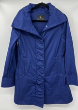 Rainforest Women’s Small Packable Travel Hidden Button Ruched Trim Rain Jacket