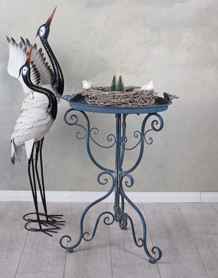 Beistelltisch Antik Vogeltränke Gartentisch Blumentisch Eisentisch Landhausstil - Bild 2 von 4