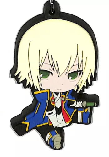 BlazBlue Strap Mascot Charm Petan Musume Rubber Strap Jin Kisaragi Sitting