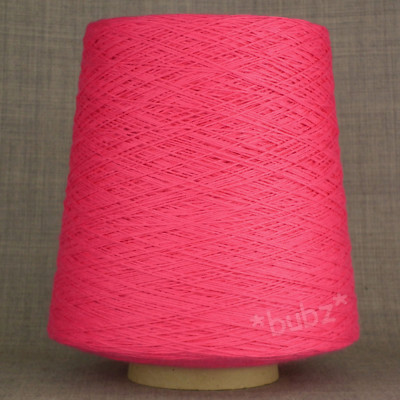 SUPER WEICHES PIMA BAUMWOLLGARN HELL HEISS ROSA 500g KEGEL 10 KUGELN 3 4-LAGIGES STRICKEN