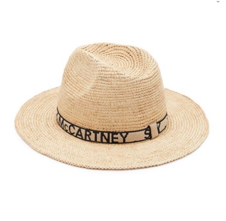STELLA MCCARTNEY LOGO RAFFIA PANAMA HAT SIZE: 56 | eBay