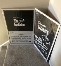 THE GODFATHER & THE GODFATHER PART II ORIGINAL MOVIE POSTERS SEALED LOCAL ONLY