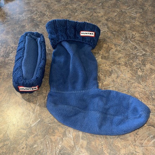 Hunter Kids Boot Socks Tarp Blue XL 4-6 - Picture 5 of 5