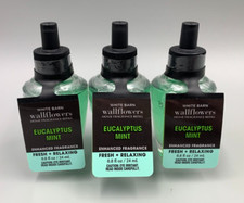 Bath Body Works Eucalyptus Mint Wallflower Fragrance Bulbs S/3 6017B