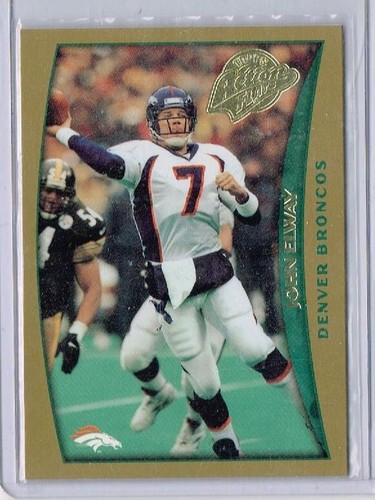 1998 Topps Fußball Action Flats K5 John Elway HOF NM/MT 4405