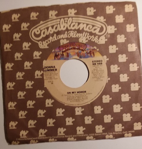 DONNA SUMMER 45 BAD GIRLS B/W ON MY HONOR VG+ CASABLANCA NB 988 DISCO - Picture 2 of 2