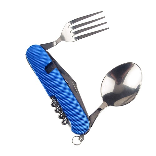 2X6in1 Multi Functional Folding Camping Utensil Set Fork Spoon Knife Travel Tool - Picture 22 of 29