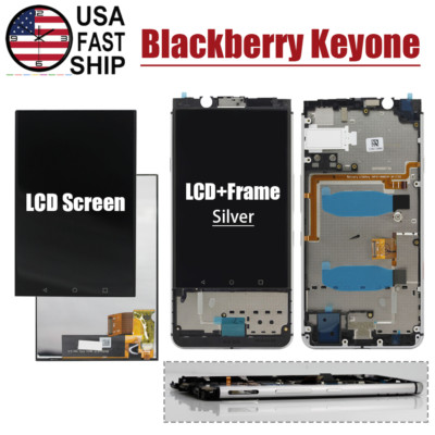 New Digitizer Touch LCD Screen ± Silver Frame For Blackberry Keyone BBB100 Lot