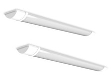 Image of 4Lite Advantage Twin 2ft LED IP20 Batten 15W 1700lm - 4000k Or 6400k (2 Pack)