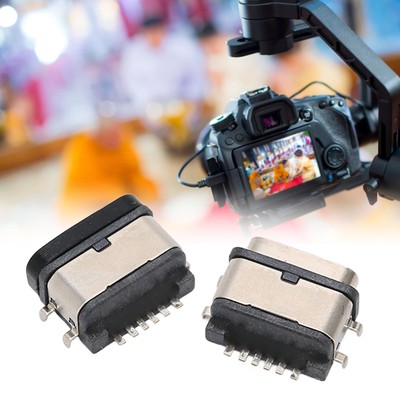 IPX7 20x Type C Socket Connector Type C 6P Sinking Plate IPX7 Waterproof Fem New