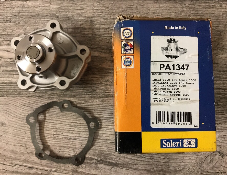 Pompe à eau Saleri PA1347 en aluminium pour Suzuki Swift III et SX4