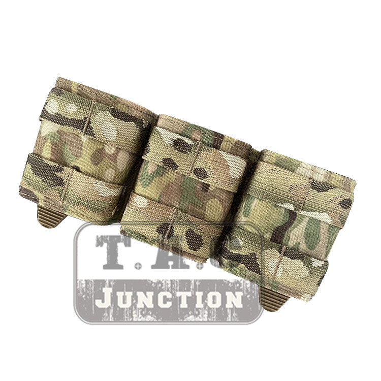 Tactical Triple Rifle Magazine Pouch Molle 5.56 Mag Carrier Pouch w/Kydex Insert-image