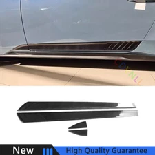 For Ford Mustang 2024 Carbon Fiber Exterior Car Side Guard Decoration Strip Trim
