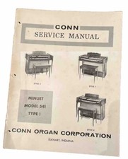 Conn Organ Service Manual, Minuet Model 541, Type 1