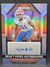 VENTRELL MILLER AUTO SILVER Prizm 2023 Panini Prizm Draft Picks Gators Jaguars 