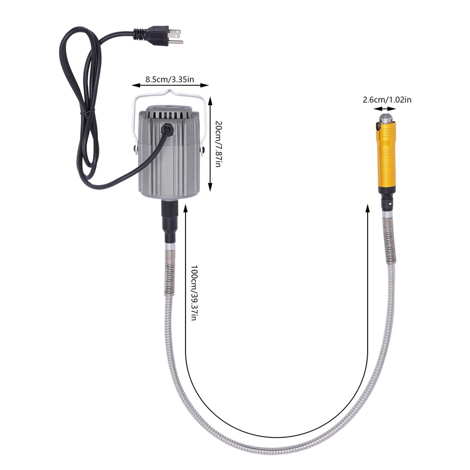 780W Flex Shaft Rotary Tool Flex Shaft Hanging Grinder Carver Tool 25000r/min UK - Image 4 of 4