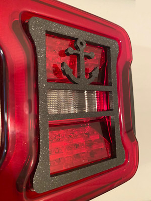 Boat Anchor in 3D for Jeep Wrangler Led Version JK/JKU/JL Rear Tail Light Covers