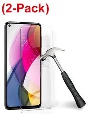 2 Pack Tempered Glass Compatible for Moto G Stylus 2021/Moto G9 Plus Bubble Free