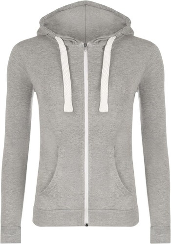 Womens Hooded Zip Long Sleeve Pocket Stretch Plain Ladies Hoodie Top - Picture 22 of 25
