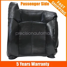 Passenger Side Lean Back Leather Seat Cover Dark Gray For 1999 2000 GMC Sierra