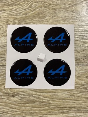 4pcs. Alpine x Silicone Sticker for Hubcaps Hub Cap Rim Emblem