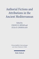 Authorial Fictions And Attributions In The Ancient Mediterranean Bonar (U. A.)