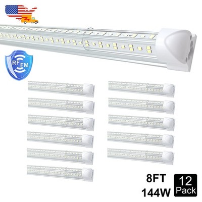 96'' Led Tube Light T8 Integrated 8Ft Led Bulb Shop Lights Fixture 144W 6500K Led