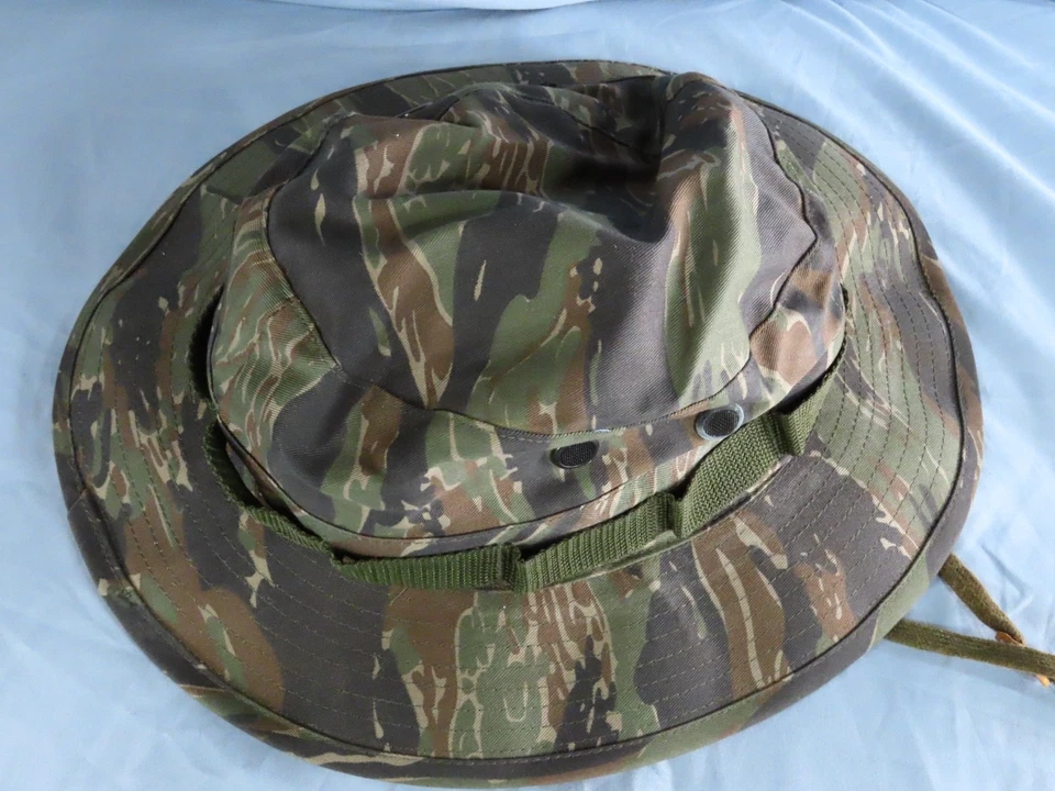 ROTHCO Militar SOMBRERO DE SOL CLIMA CÁLIDO TIPO II Tigre Raya Boonie Correa para la barbilla 7-3/4 Foto 2 de 4