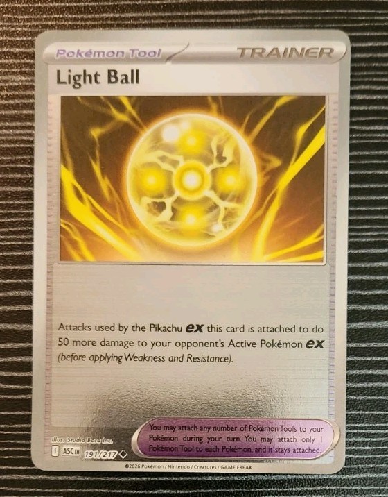 Pokemon - Light Ball 191/217 - Ascended Heroes - Reverse Holo Card