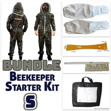Jawadis Premium Beekeeper Suit Bundle – S Gloves, Hive Tool & Brush Included