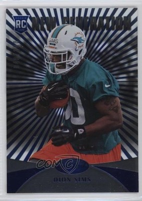 2013 Certified New Generation Platinum Blue /100 Dion Sims #228 Rookie RC v4w