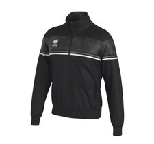 Errea Donovan Full Zip Jacket Black White Size XXL Unisex