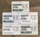 Lot Of 5 T-Mobile Sim Cards Blank/ Non-Activated Sim Card Only———/-3