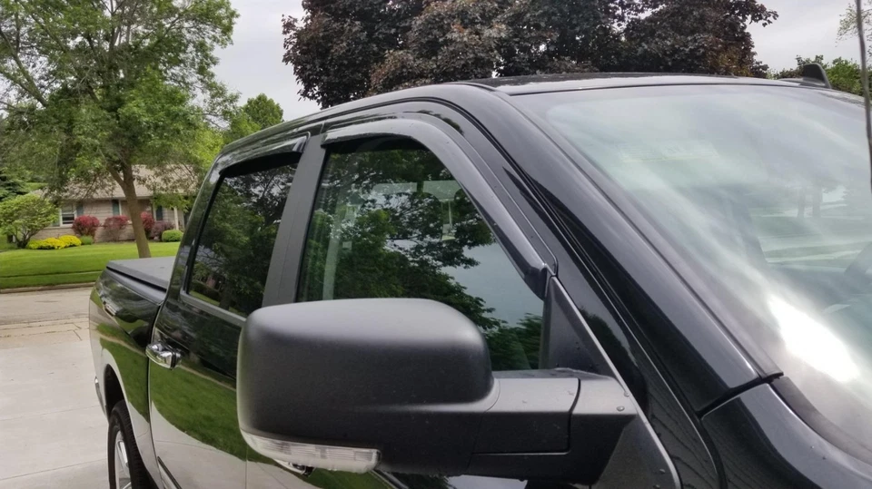 AVS Vent Visors Rain Guards for 2009-2018 Ram 1500 Crew Cab – Window Deflectors Foto 4 de 4