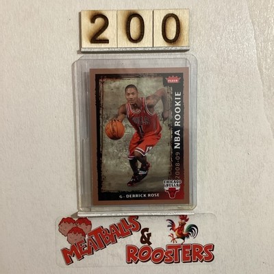 2008-09 Fleer NBA Rookie Derrick Rose #201 | eBay